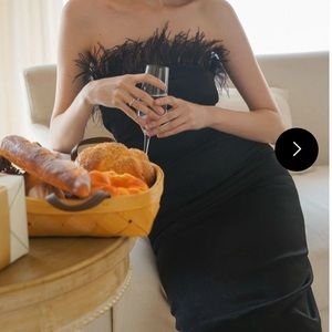 Sleeveless Feather Dress